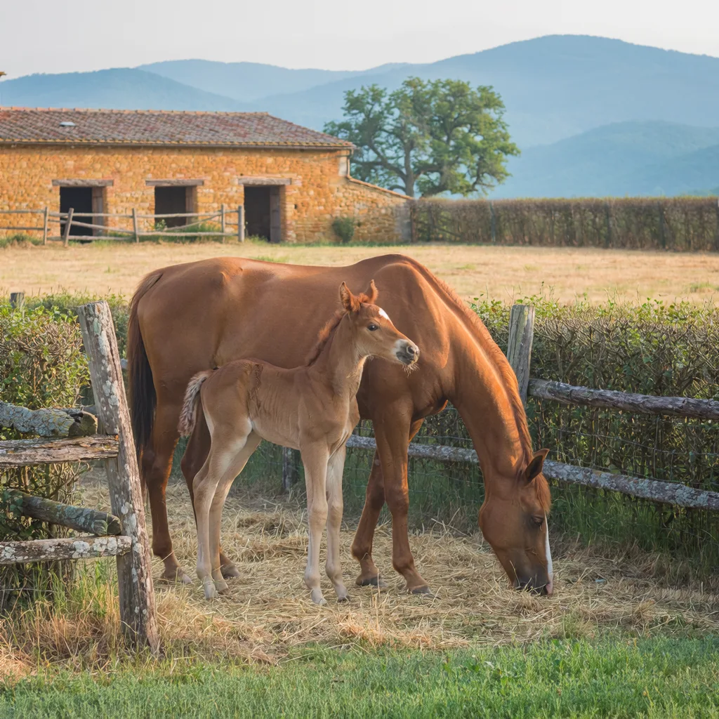 Élevage de chevaux, Haras des Eymes, Roybon